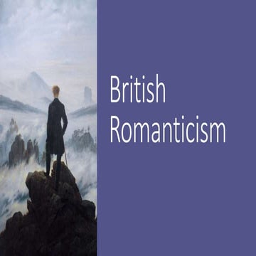 British Romanticism Unit  (Rime of the Ancient Mariner) (The Lamb) (The Tyger)