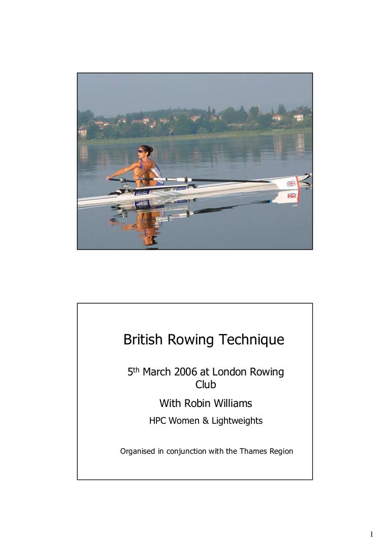 British rowing technique slides