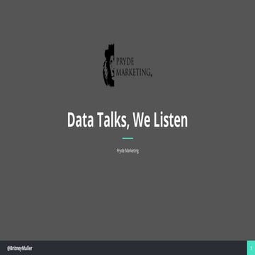 SearchCon 2016 | Data Talks, We Listen with Britney Muller