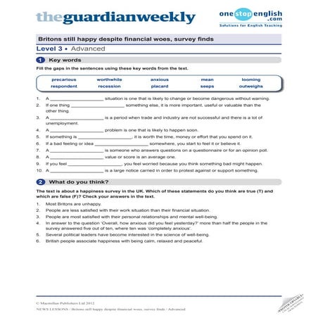 Britons still happy despite financial woes, survey finds