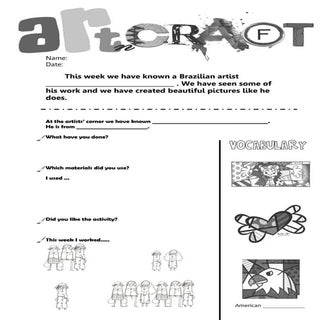 Britto worksheet