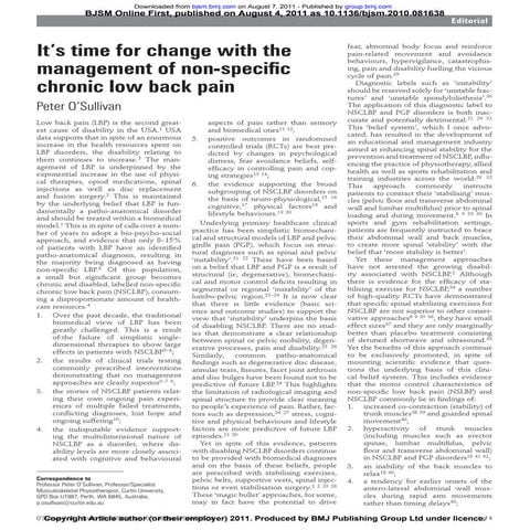 Br j sports med 2011-o'sullivan-bjsm.2010.081638