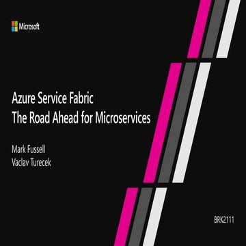 Azure Service Fabric: The road ahead for microservices