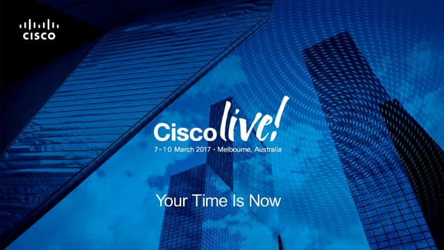 Cisco Live! :: Deploying SIP Trunks with Cisco Unified Border Element (CUBE/v...
