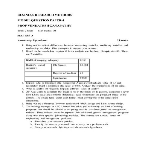 Business Research Methods