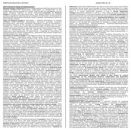 Brm   unit ii - cheet sheet