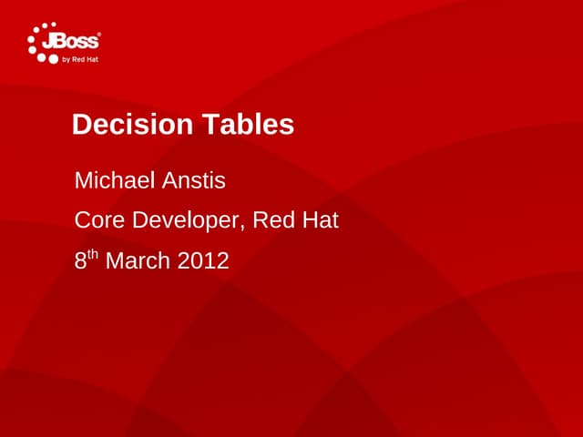 BRM 2012 (Decision Tables)