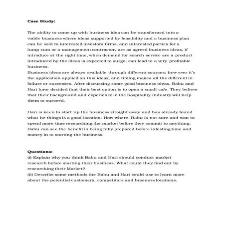 Case Study (business research methodology)