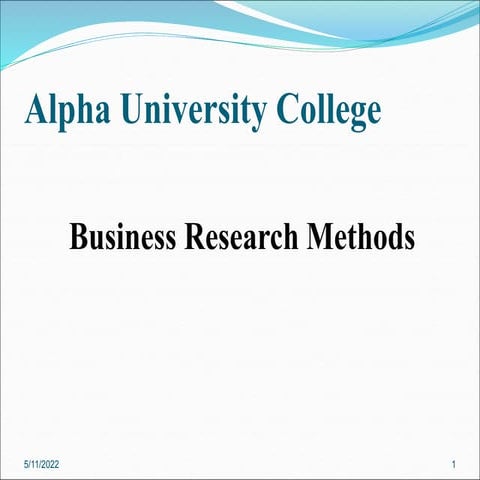 BRM_Data Analysis, Interpretation and Reporting Part I.ppt