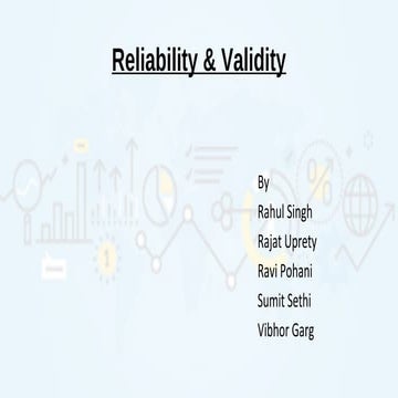 15th batch NPTI Validity & Reliablity Business Research Methods 