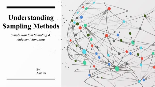 Judgmental Sampling: Definition, Examples and Advantages
