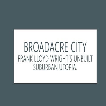 Broadacre city