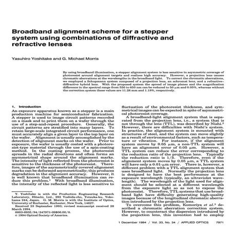 Diffractive Optics Manufacturing