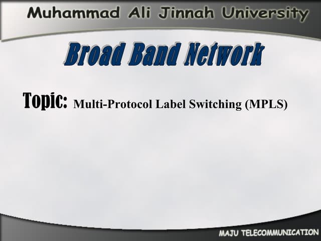 Broadband Network Presentation