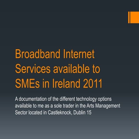 Broadband internet services | PPTX