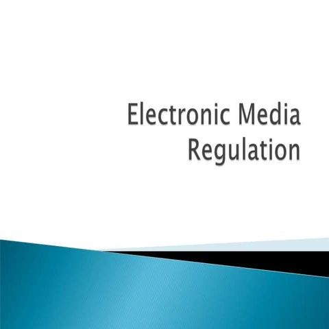 Broadcast and cable regulation