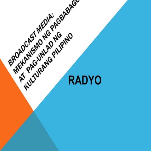 Broadcast media radyo