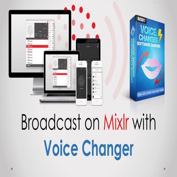 Broadcast on Mixlr with Voice Changer