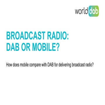 DAB slideshow status and examples | PPTX