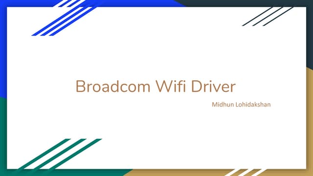 Linux 802.11 subsystem and brcmsmac WLAN driver