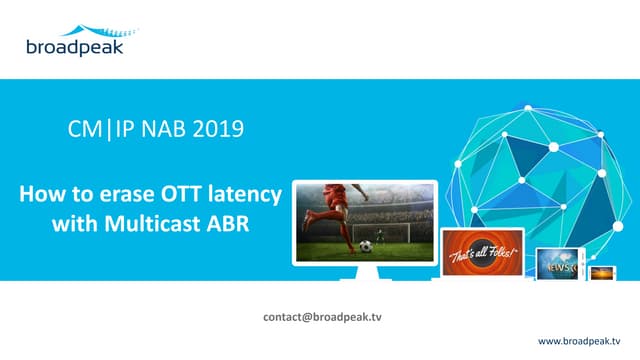 Newtec SATCOM HUB NAB 2019 - Damien Sterkers (Broadpeak)