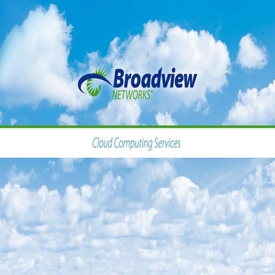 Broadview Networks Cloud Computing Brochure