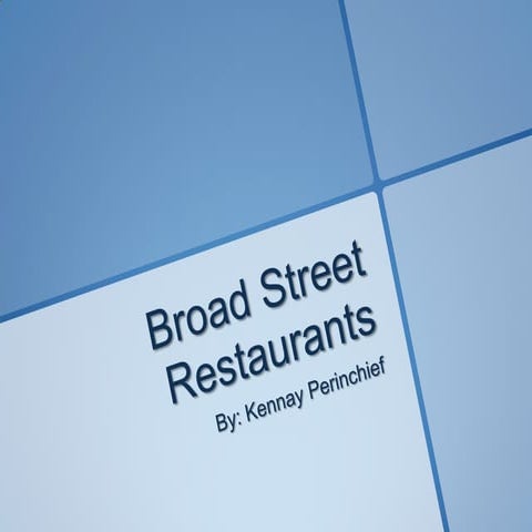 Broadway restaurants