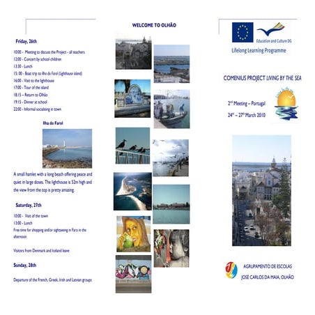 Brochura da visita a portugal