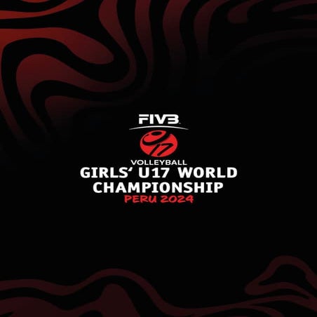 Folleto: Mundial de voleibol femenino U17 Perú 2024
