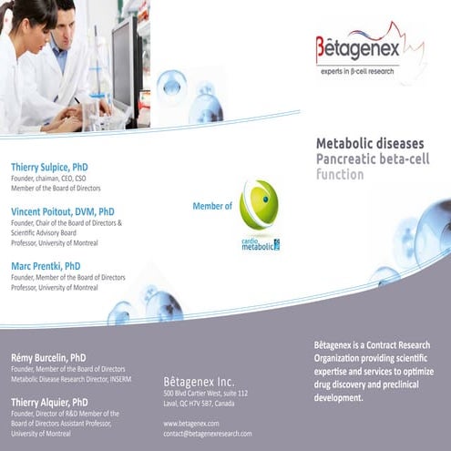 Preclinical Contract Research Organization Betagenex