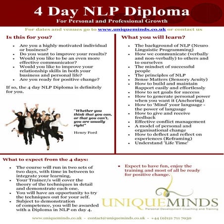Inlpta Nlp Diploma Pdf
