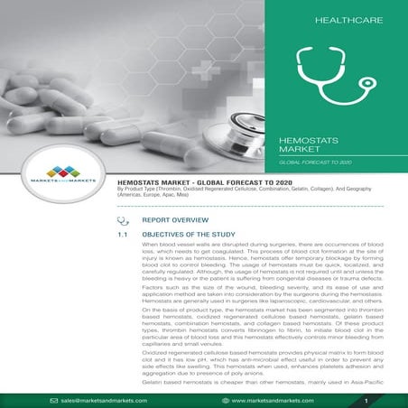 Hemostats Market: Approvals, Alliances, Relocation & Licensing, and New Brand...