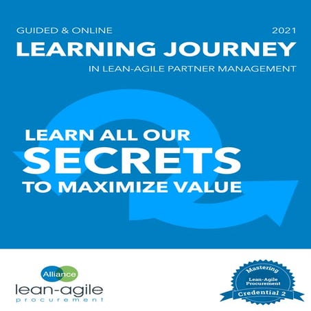 Brochure - Learning Journey Mastering Lean-Agile Procurement (Credential2)