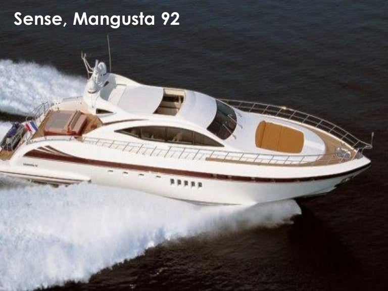 Sense Mangusta 92 Yacht For Charter