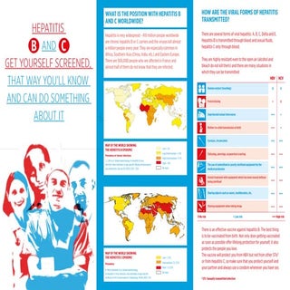 Brochure  anglais hep B&C: se dépis...