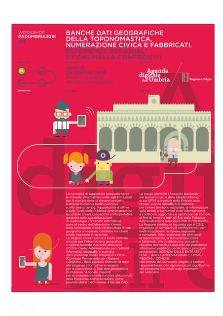 Brochure: "Banche dati geografiche della toponomastica, numerazione civica e ...