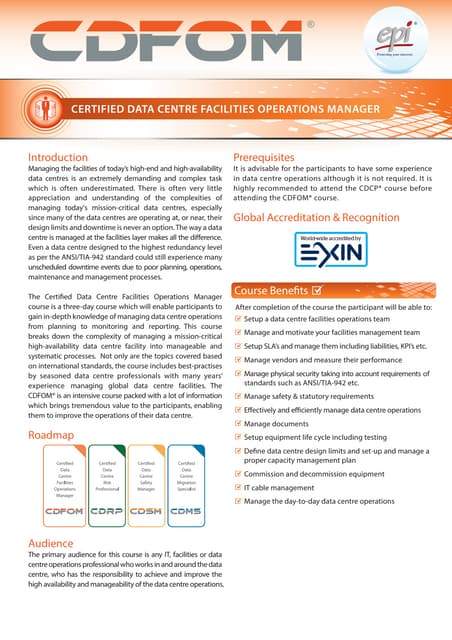 CERTIFIED DATA CENTRE SPECIALIST | PDF
