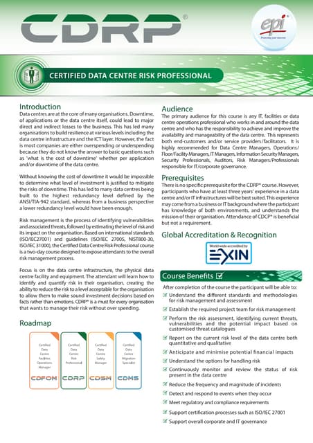 CERTIFIED DATA CENTRE DESIGN PROFESSIONAL PDF visual data 8