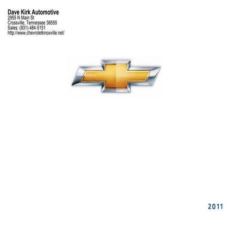 2011 Chevrolet Volt – Dave Kirk Automotive Crossville TN