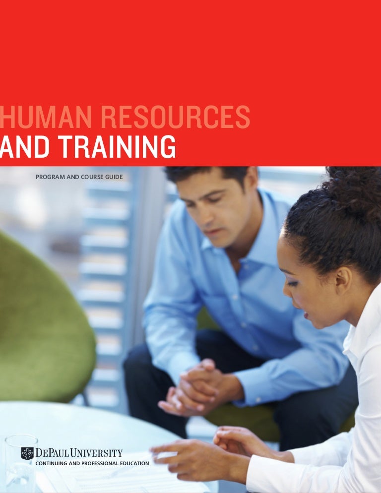 center for human resources and training program and course guide 2013 human resources masters degree