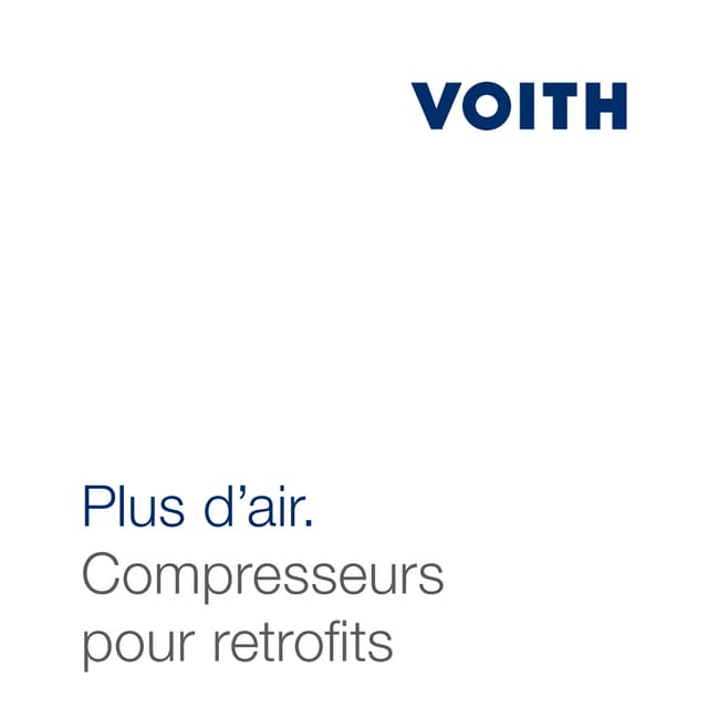 Plus d’air. Compresseurs pour retrofits