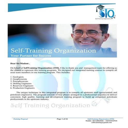 Self-Training Organization Your Partner for Success
