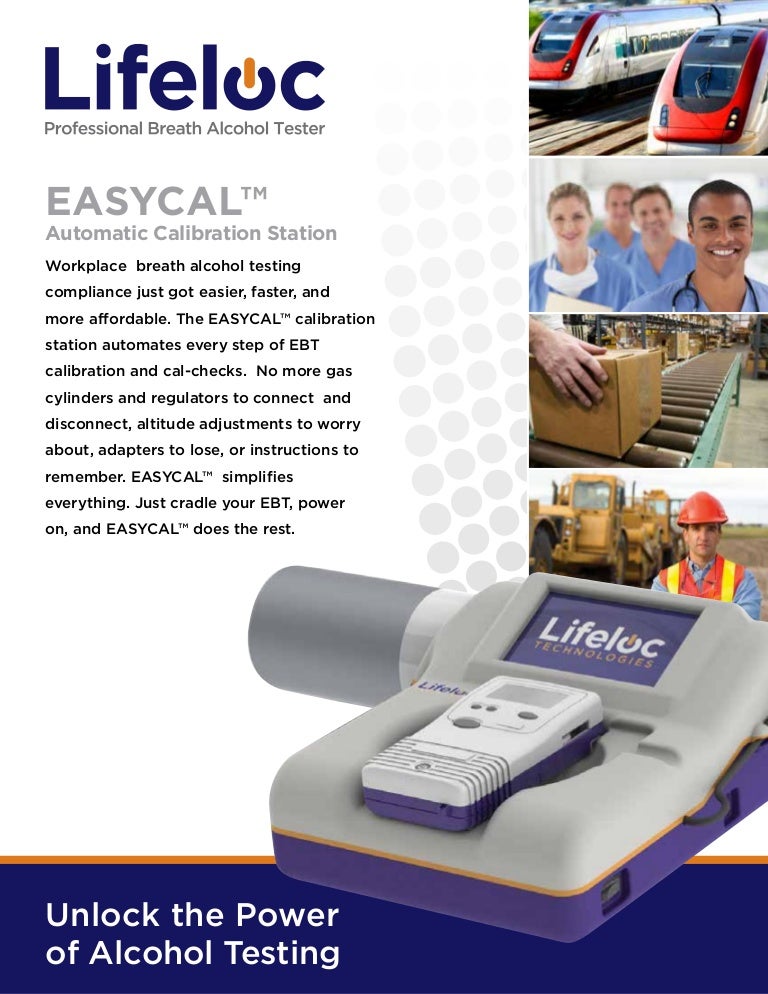 Lifeloc EASYCAL Automatic Calibration Brochure for Workplace Breath T…