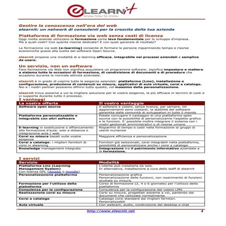 Brochure Elearnit