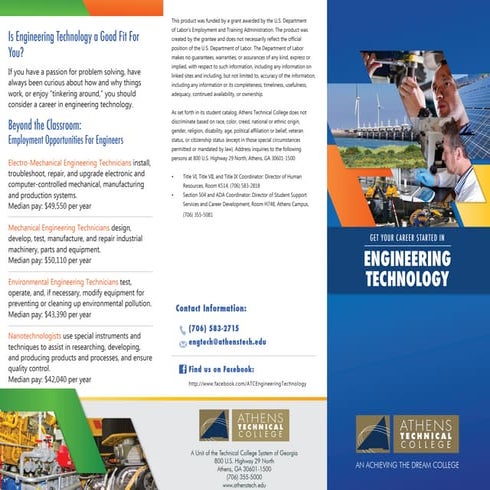 Engineering Technology brochure | PPT