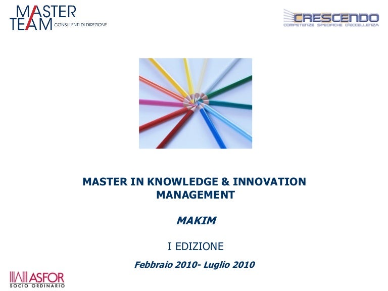 Master Innovation Management Arts Et Industries – ZMFE
