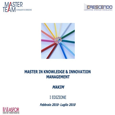Master In Knowledge Innovation Management Pdf