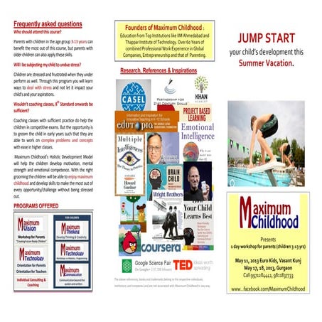 Brochure maximum childhood may 7, 2013