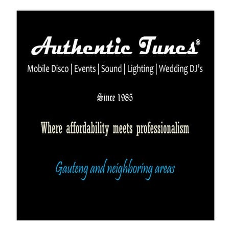 Authentic Tunes Mobile DJ's | Wedding | Events