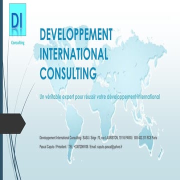 Brochure sans offres produits  developpement international  consulting  2014  